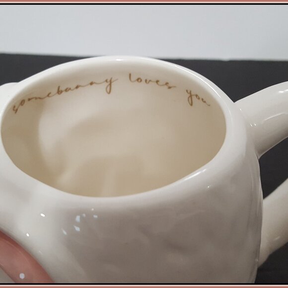 NEW RARE Williams Sonoma Figural Easter Bunny Mug 16 OZ Stoneware - Picture 2 of 8